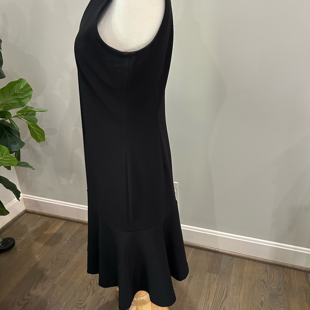 Calvin Klein Black Sleeveless V-Neck Midi Dress - Picture 4 of 8